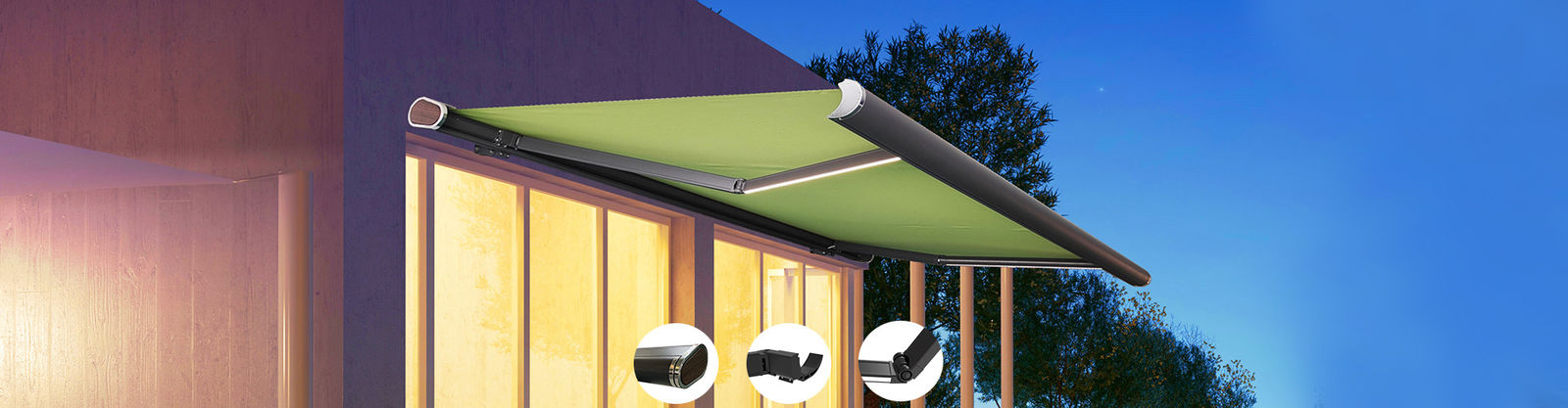 Πλήρες awning κασετών