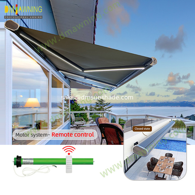 White Color Frame Full Cassette Awning / Electric Cassette Awning Wholesale