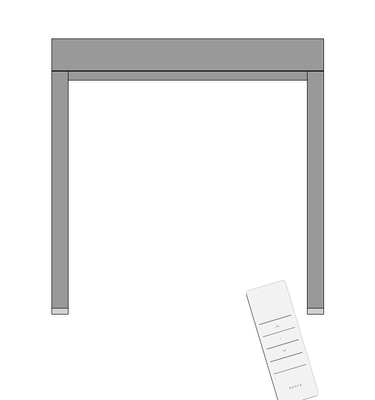 Outdoor Sunshade Motorized Smart Zip Track Blinds / Roller Zip Track Outdoor Roller Blinds
