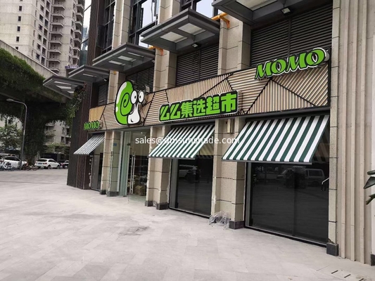Outdoor Vertical Drop Arm Retractable Awning For Window Sunshade Heavy Duty Drop Arm Retractable Awnings