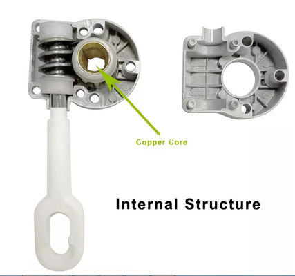 Heavy Duty Manual Awning Gear Box for Retractable Canopy Awning ,toldo Vertical Aluminum Fishing Butt Caps Copper Alloy