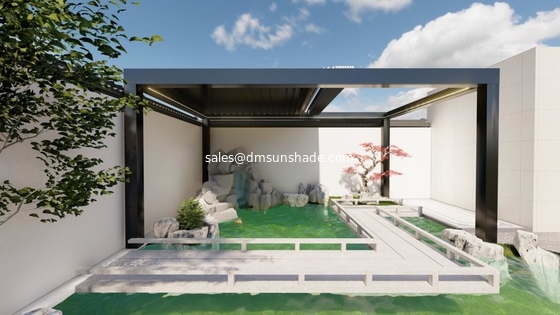 New technology outdoor motorized retractable pergola