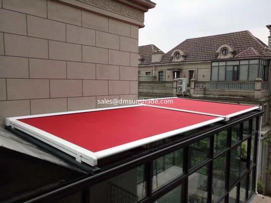 Customized Roof Sunshade Motorized Retractable Awning for sunroom