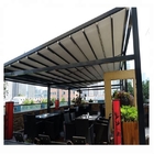 Customized Waterproof Retractable Awning Aluminum PVC Pergola Roof Sunshade System