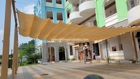 Outdoor&indoor Motorized Wave Sliding Awning Shade Sail