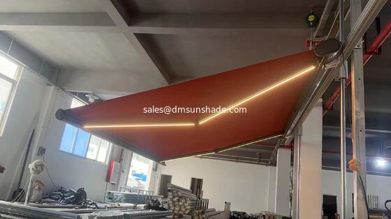High-End Motorized Full Cassette Awning Premium Outdoor Retractable Balcony Cover with Remote Control